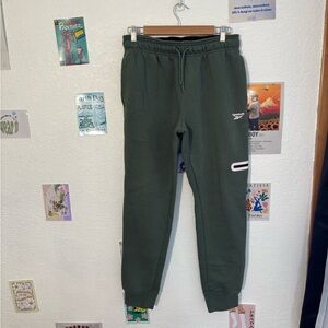 Reebok Forest Green Mens Joggers